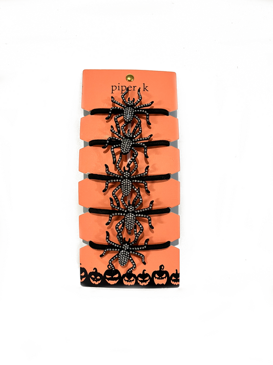 Bedazzled Spider Elastic Hair Bands